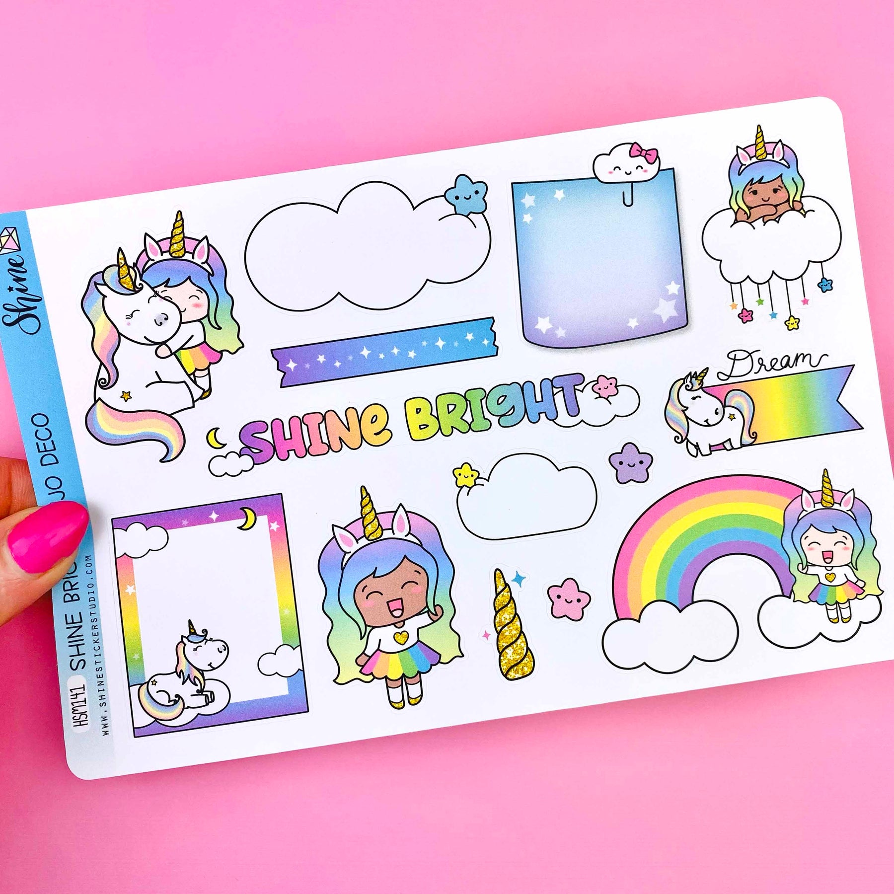 Shine Bright Bujo Deco Stickers – Shine Sticker Studio