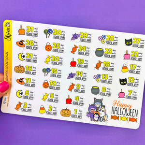 Halloween Countdown Stickers