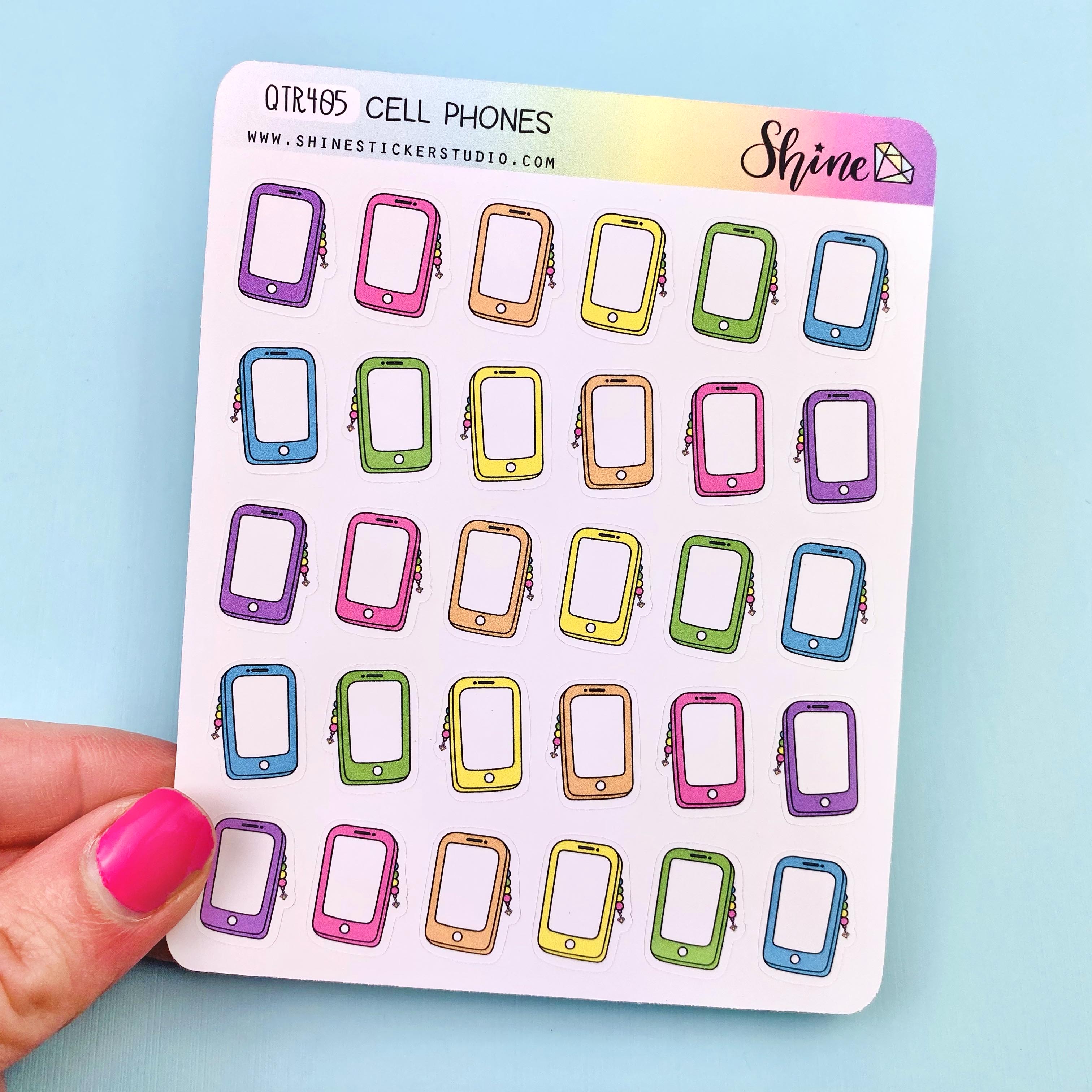 Cell Phone Target Sticker Cell Phone Stickers – Shine Sticker Studio