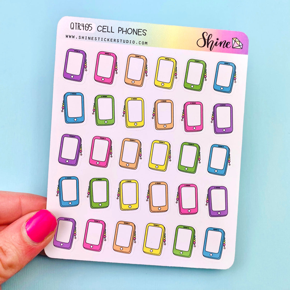Cell Phone Stickers – Shine Sticker Studio