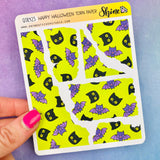 Happy Halloween Torn Paper Stickers
