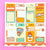 CLEARANCE Pumpkin Spice - Mini Sticker Kit Print Pression