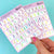 Holographic FOILED Small Hand-Lettered Alphabet Block Letter Stickers