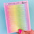 Holographic FOILED Rainbow Standard Vertical Monthly Tab Stickers
