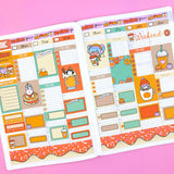 Pumpkin Spice Hobonichi Cousin Sticker Kit