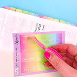 Holographic FOILED Rainbow Mini Monthly Tabs