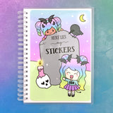 Pastel Goth Reusable Sticker Book
