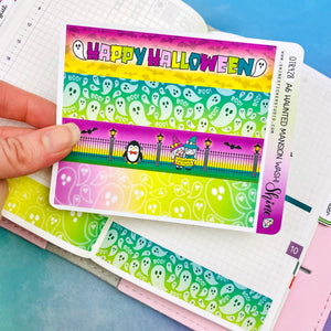 A6 Haunted Mansion Washi Strip Stickers