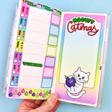 Meowy Catmas - Hobonichi Weeks Sticker Kit
