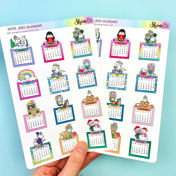 2023 Calendar Stickers