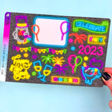 Neon New Years 2023 - Bujo Deco Stickers