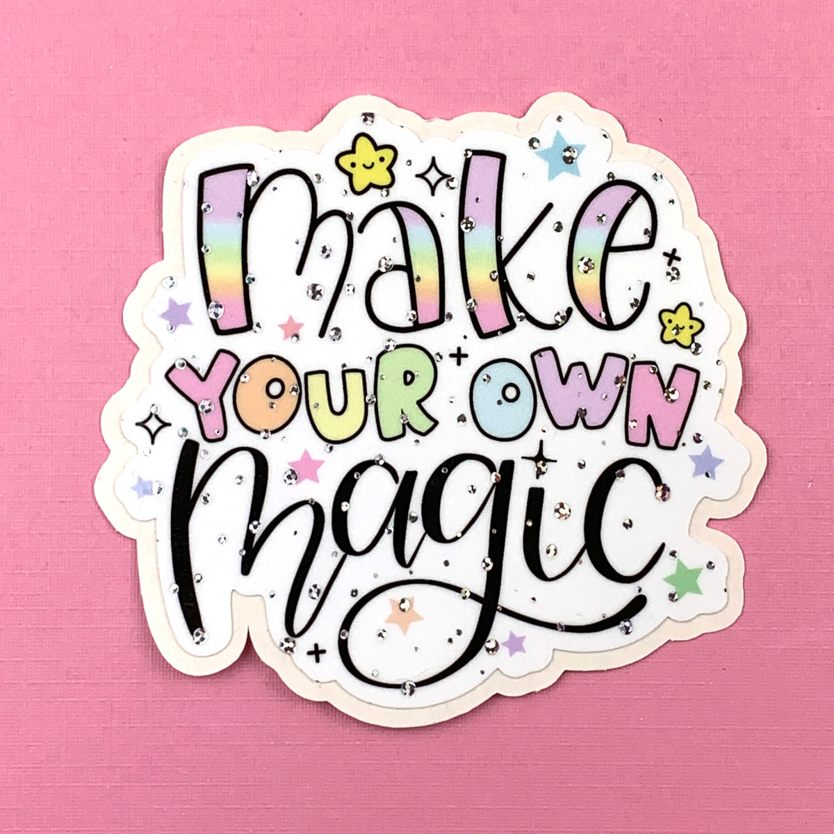 Make Your Own Magic Die Cut Vinyl Decal with Clear or Sparkle Holo Lam ...