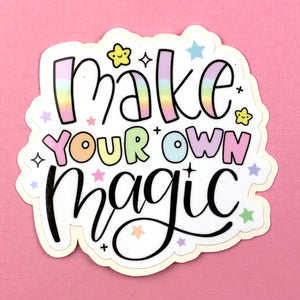 Make Your Own Magic Die Cut Vinyl Decal with Clear or Sparkle Holo Lamination