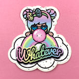 Luna Whatever Die Cut Vinyl Decal with Clear or Sparkle Holo Lamination