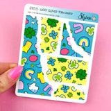Lucky Clover Torn Paper Stickers