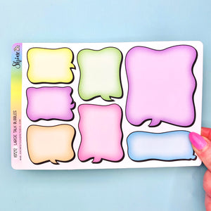 Large Talk Bubble Stickers