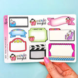 Movie Time Bujo Deco Stickers