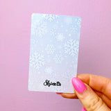 Let it Snow Star the Unicorn Aluminum Washi Card