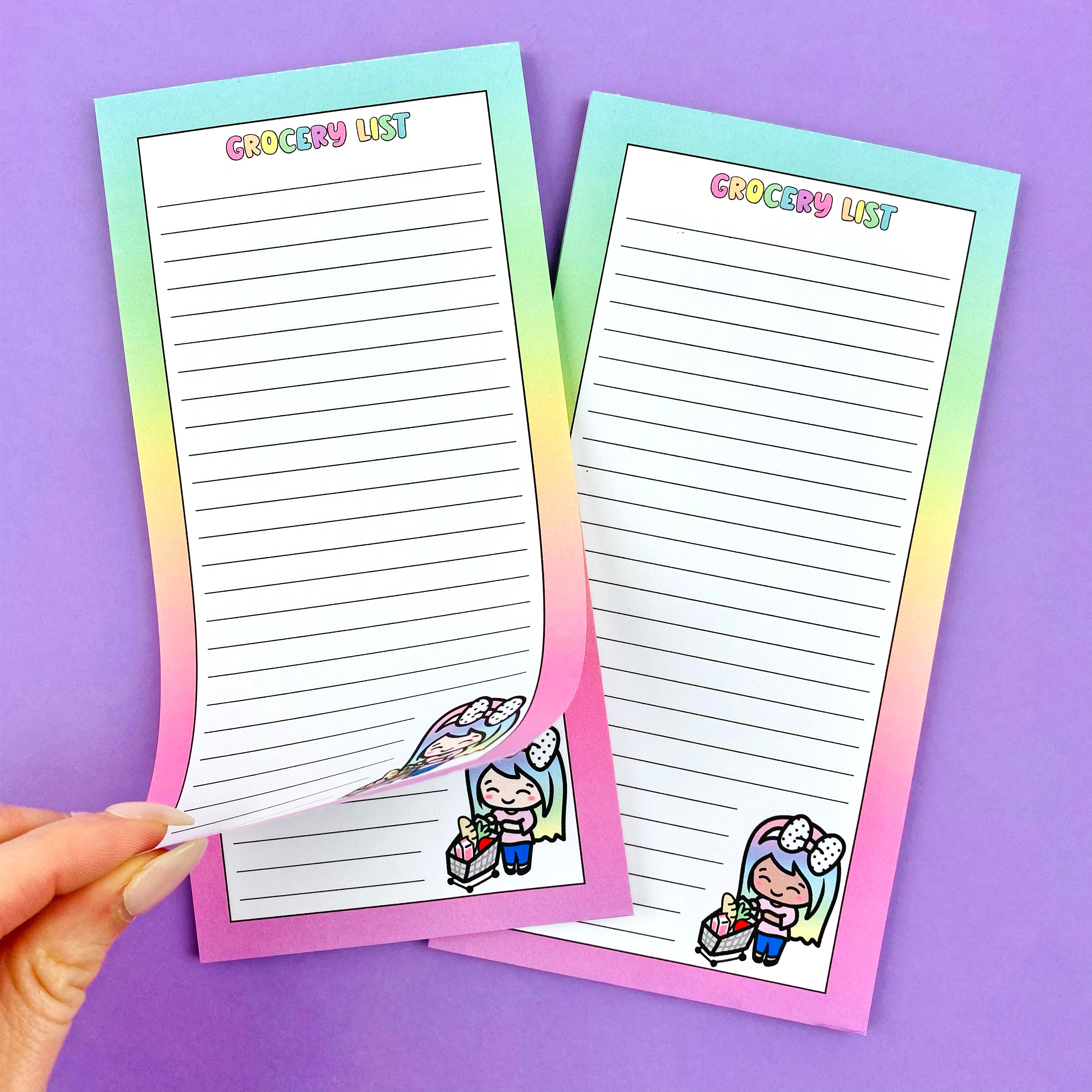 Luna Coding Notepad Luna Grocery List Notepad - 30 Sheets – Shine Sticker Studio