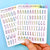 Small Alphabet Rainbow Skinny Letter Stickers