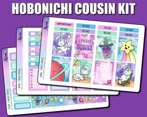 I Need Space - Hobonichi Cousin Sticker Kit By Shine Sticker Studio 