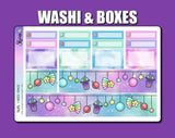 Washi & Boxes | Vertical Weekly Sticker Kit By Shine Sticker Studio