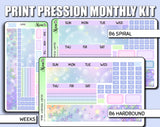 Undated Whimsical Winter Monthly Kit - Print Pression