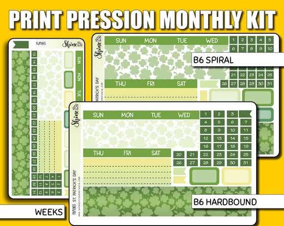 Undated St. Patrick's Day Monthly Kit - Print Pression