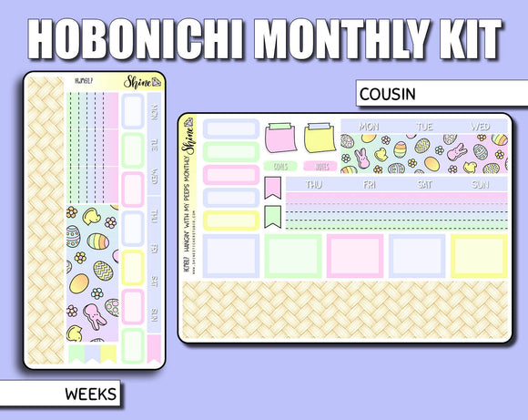 Undated Hangin' with my Peeps Monthly Kit - Hobonichi