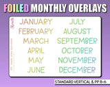 Foiled Monthly Covers Stickers Created By Shine Sticker Studio