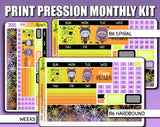 Undated Happy Halloween Monthly Kit - Print Pression By Shine Sticker Studio