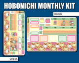 Undated Sweater Weather Monthly Kit - Hobonichi Weeks Hobonichi Cousin By Shine Sticker Studio