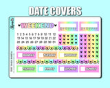 Luna Panda Rainbow - Vertical Weekly Sticker Kit