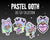 Pastel Goth - Collab with The Angel Shoppe - Luna Sticker DIE CUTS