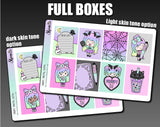 Pastel Goth - Collab with The Angel Shoppe - Vertical Weekly Sticker Kit