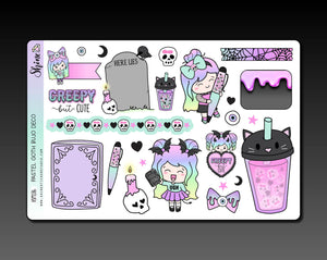 Pastel Goth - Collab with The Angel Shoppe - Bujo Deco Stickers