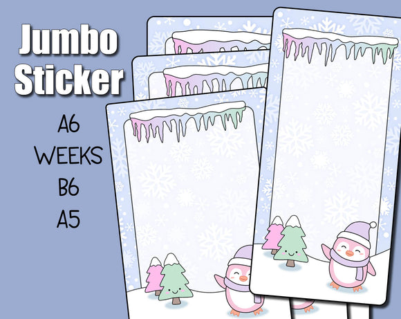 Pastel Winter Jumbo Sticker