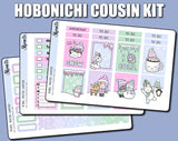Pastel Winter Hobonichi Cousin Sticker Kit