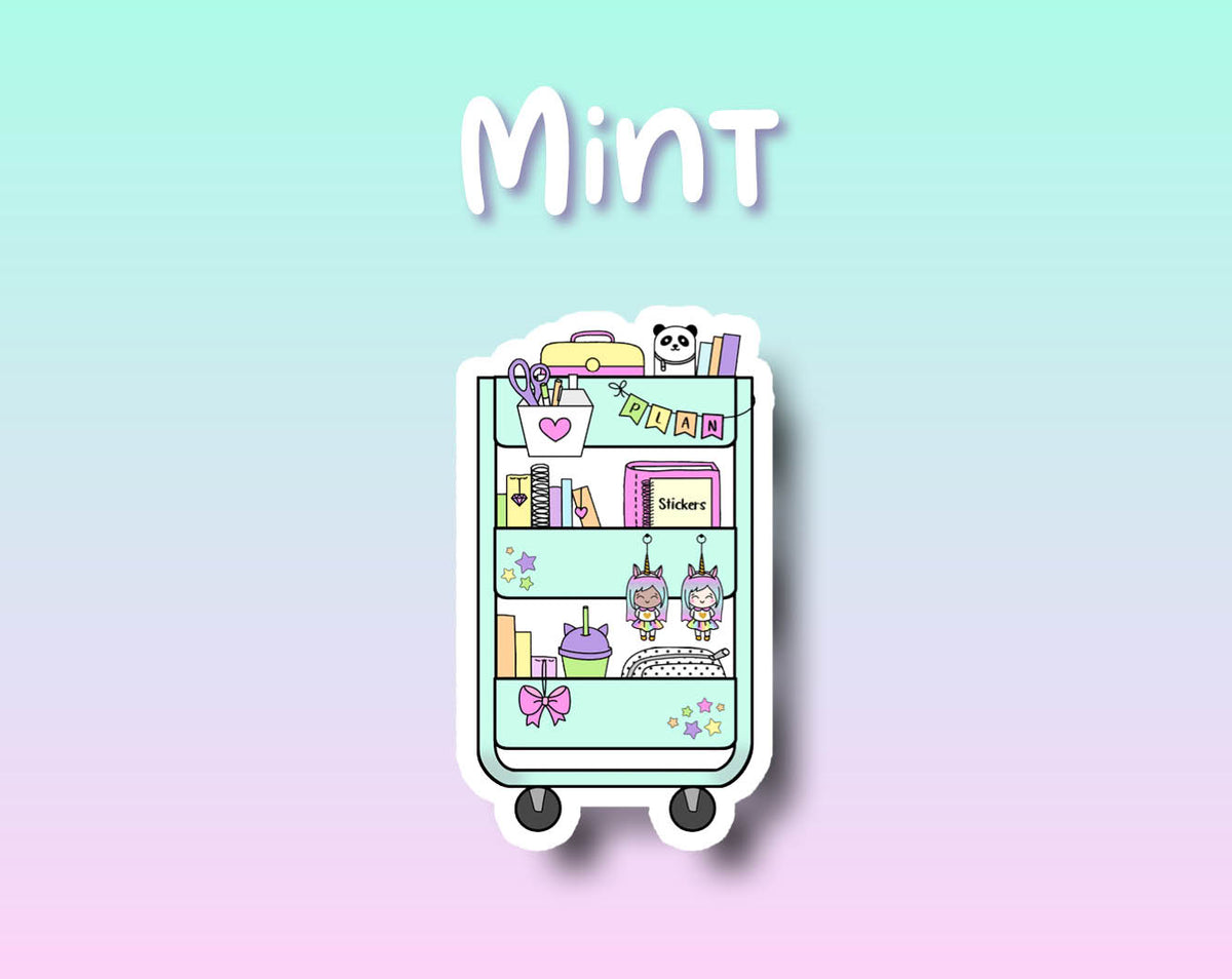 Sticker Studio Mini Planner Cart Sticker DIE CUT Collection – Shine Sticker Studio