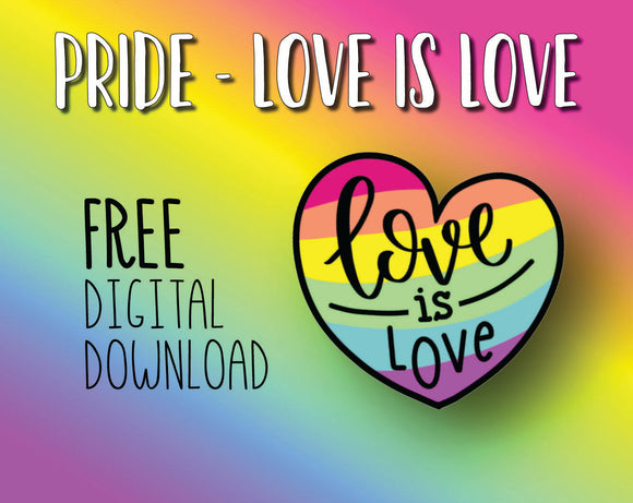 FREE Pride Heart Digital Download