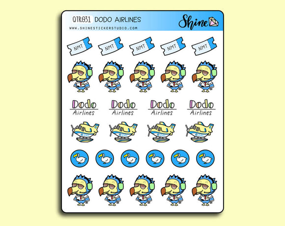 Dodo Airlines Stickers