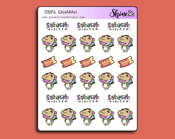 Animal Crossing Saharah Stickers