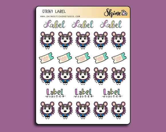 Label Animal Crossing Stickers