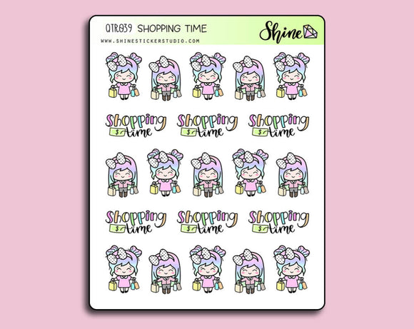Shopping Time Luna Stickers By Shine Sticker Studio 