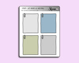 Neutral List Boxes Deco Stickers | Shine Studio | Boxes Stickers