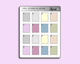 All Colors Neutral List Boxes Deco Stickers By Shine Sticker Studio 