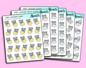 Luna Weather Stickers