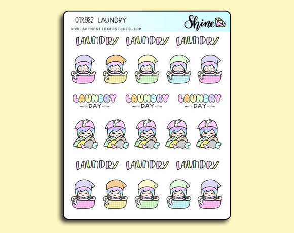 Laundry Luna Stickers