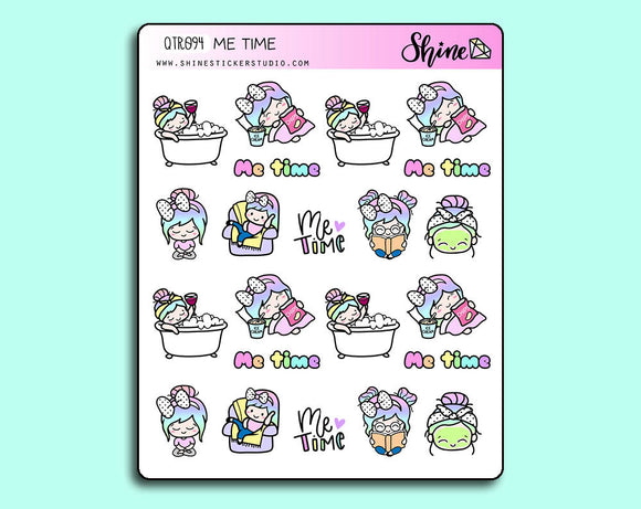 Me Time Luna Stickers
