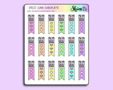All Colors Luna Checklist Stickers By Shine Sticker Studio 